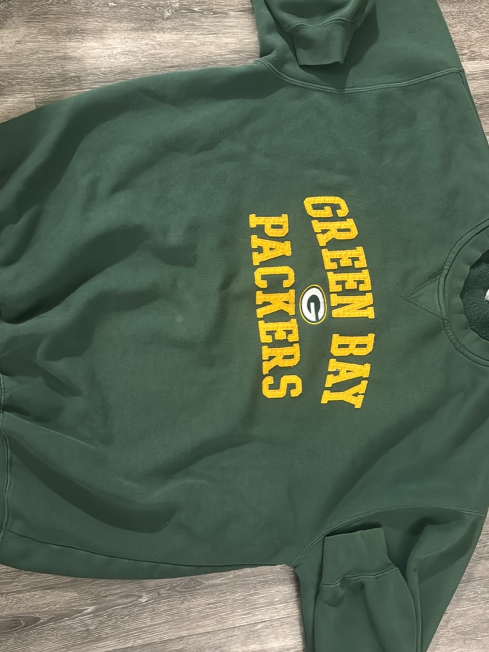 VINTAGE NFL Team Apparel Dark Green Crewneck Sweatshirt with White NFL Tag